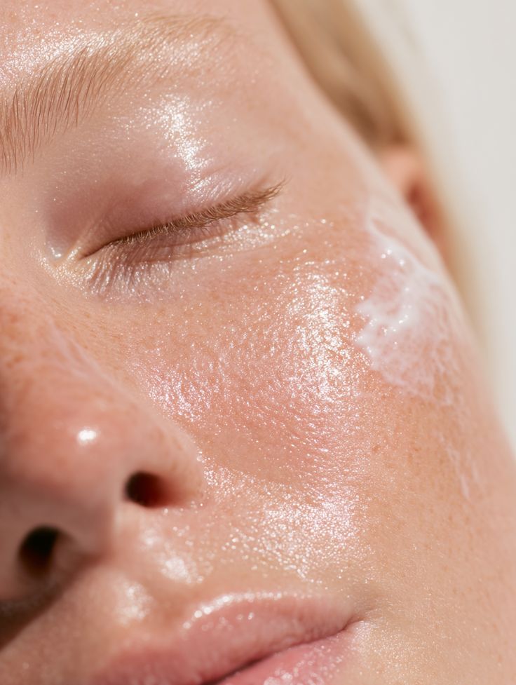 Close-up of woman’s face used in beauty and skincare PR visuals by SA Communications PR agency